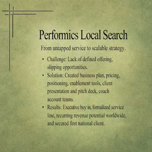 Performics case history by Steven Hausheer, Chicago digital creator, designer, marketer and