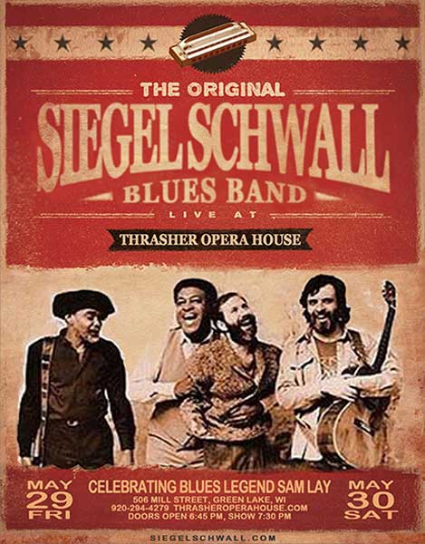 Siegel Schwall poster by Steven Hausheer, Chicago digital creator, designer, marketer and content producer