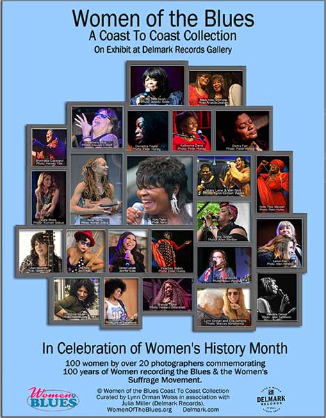 Wpomen of the Blues poster by Steven Hausheer, Chicago digital creator, designer, marketer and content producer